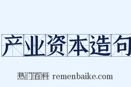产业资本造句是什么意思的图片